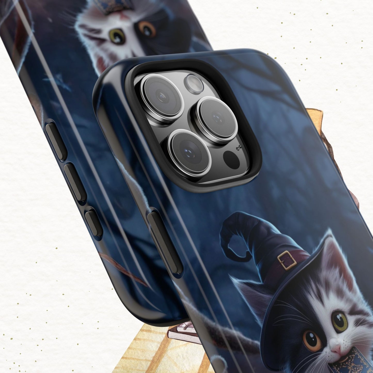 Chrono Catnap Wireless Charging Support Tough Case
