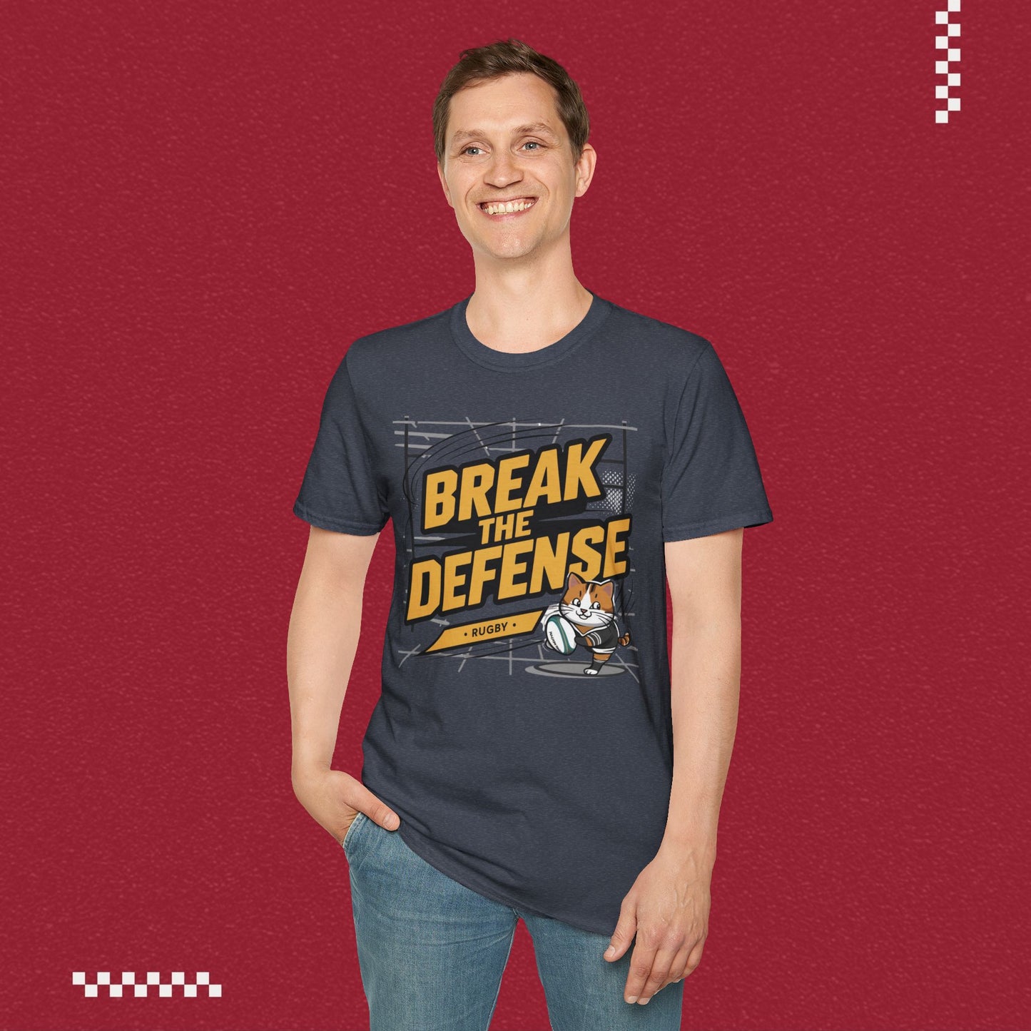 Break The Defence Crew Neck Cotton Men Tshirt