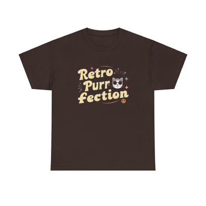Retro Purr Fection Cotton T-Shirt