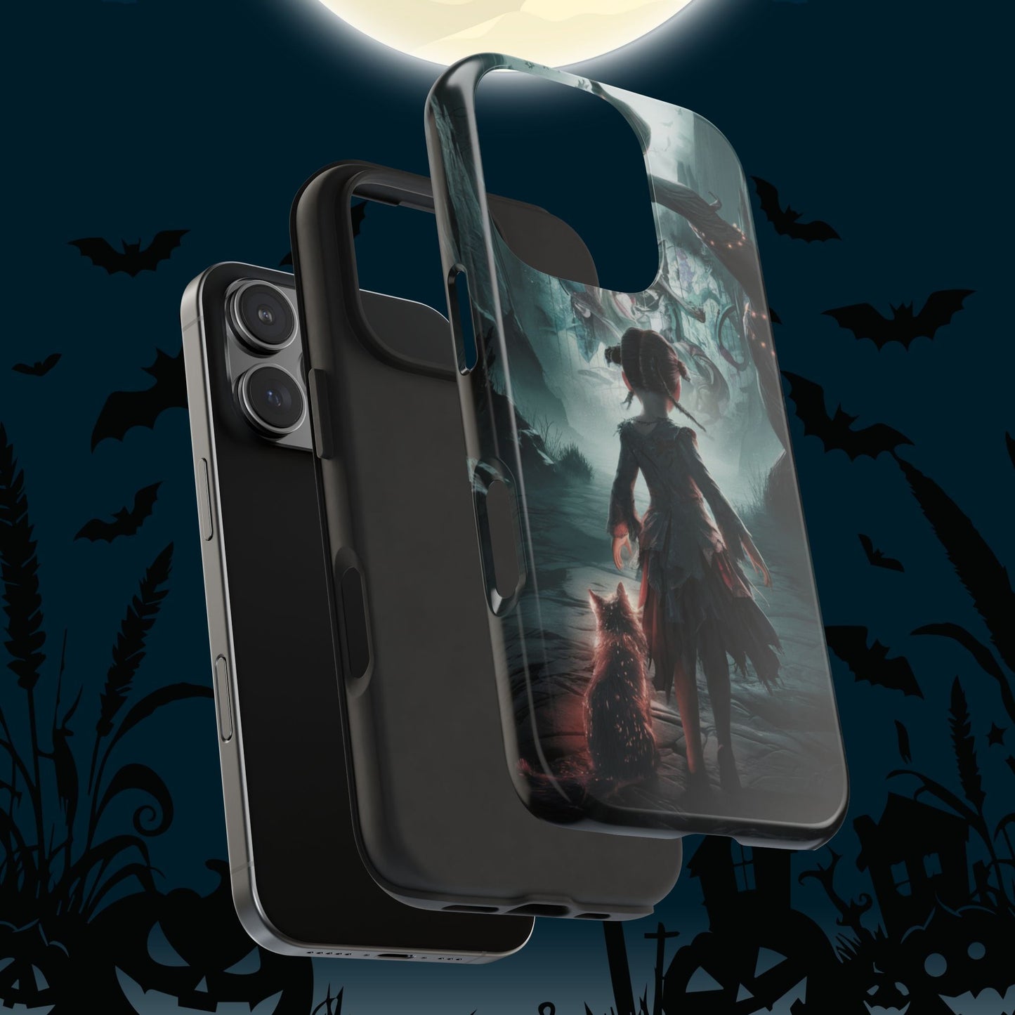 Feline Festivities Wireless Charging Support Tough Case.
