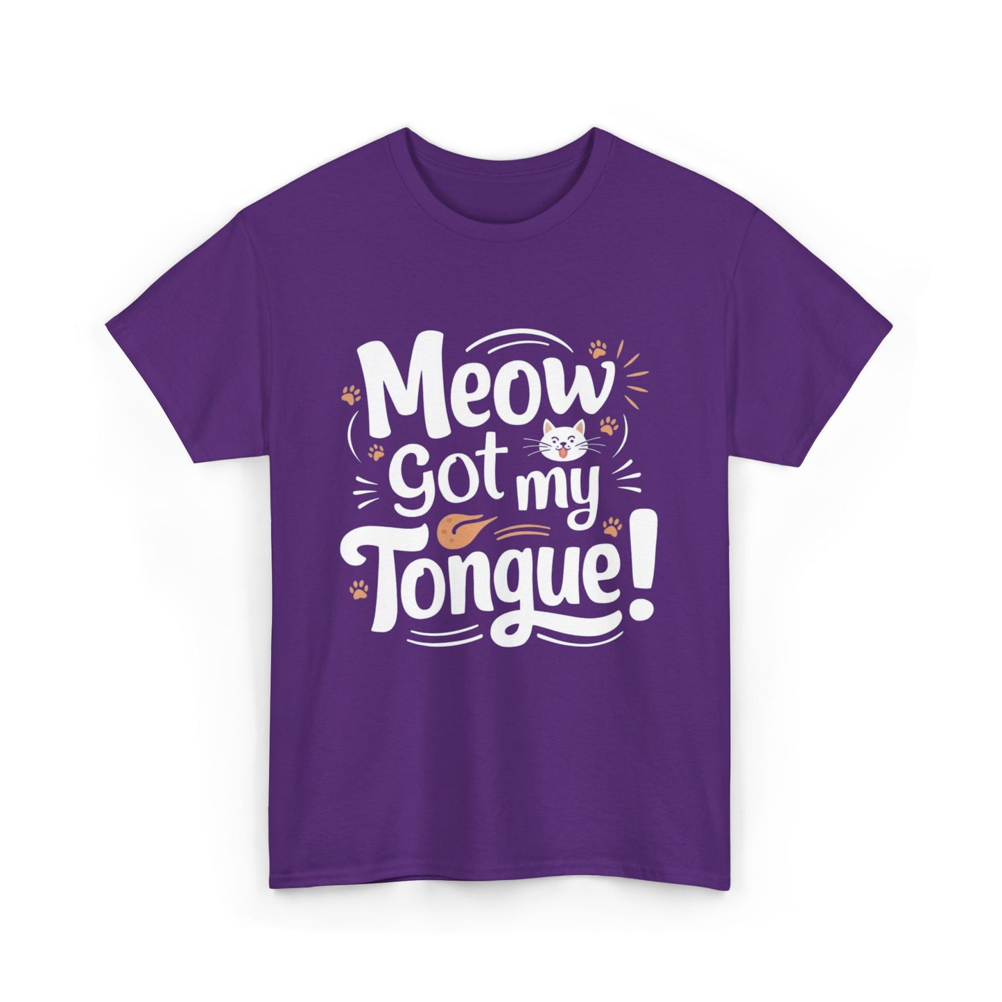Meow Got My Tongue Idiom Cotton T-Shirts