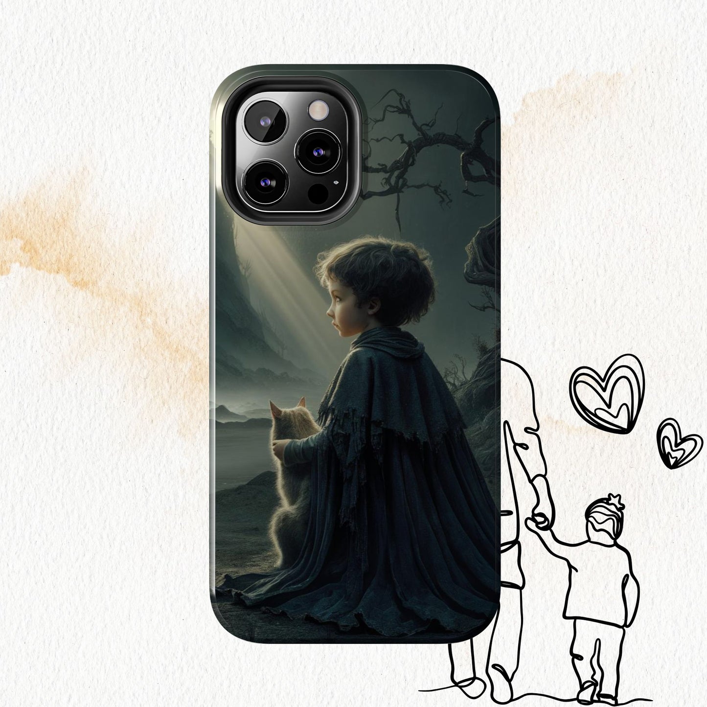 Meowtime Mate Wireless Charging Support Tough Case.