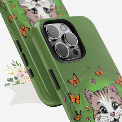 Green Mewsic Wireless Charging Support Tough Case