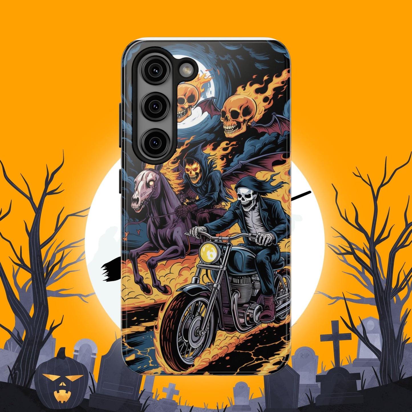 Ghost Riders Wireless Charging Support Tough Case
