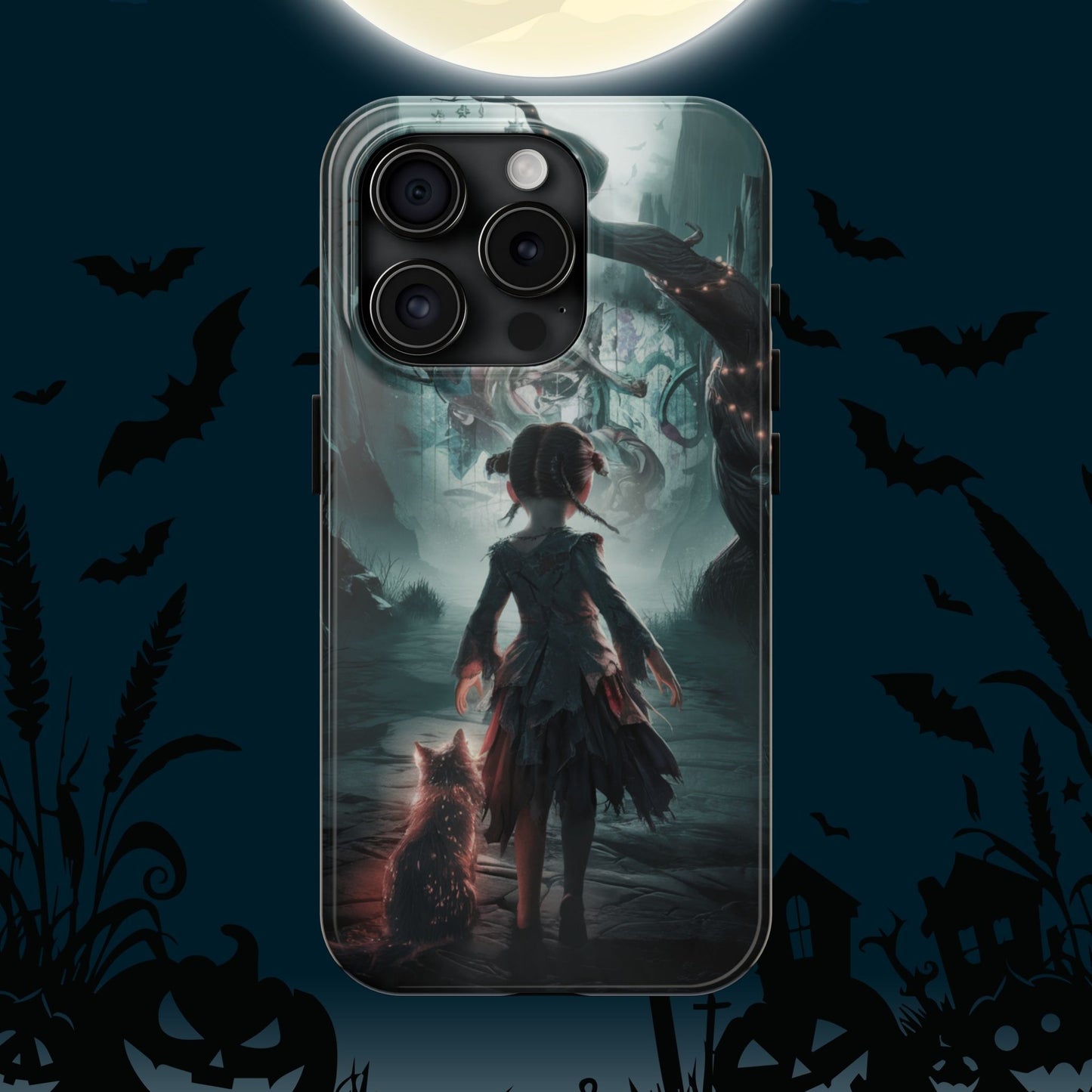 Feline Festivities Wireless Charging Support Tough Case.