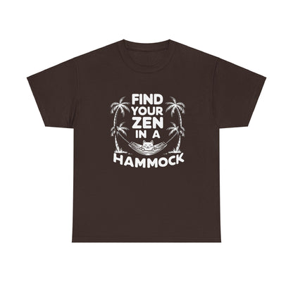 Find Your Zen In A Hammock Cotton tee