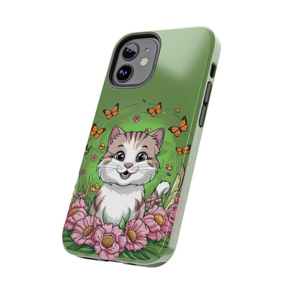 Green Mewsic Wireless Charging Support Tough Case