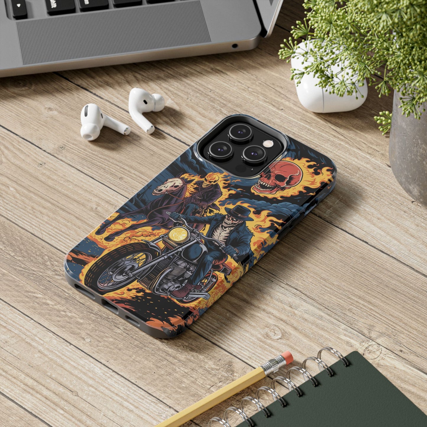 Ghost Rider Wireless Charging Support Tough Case
