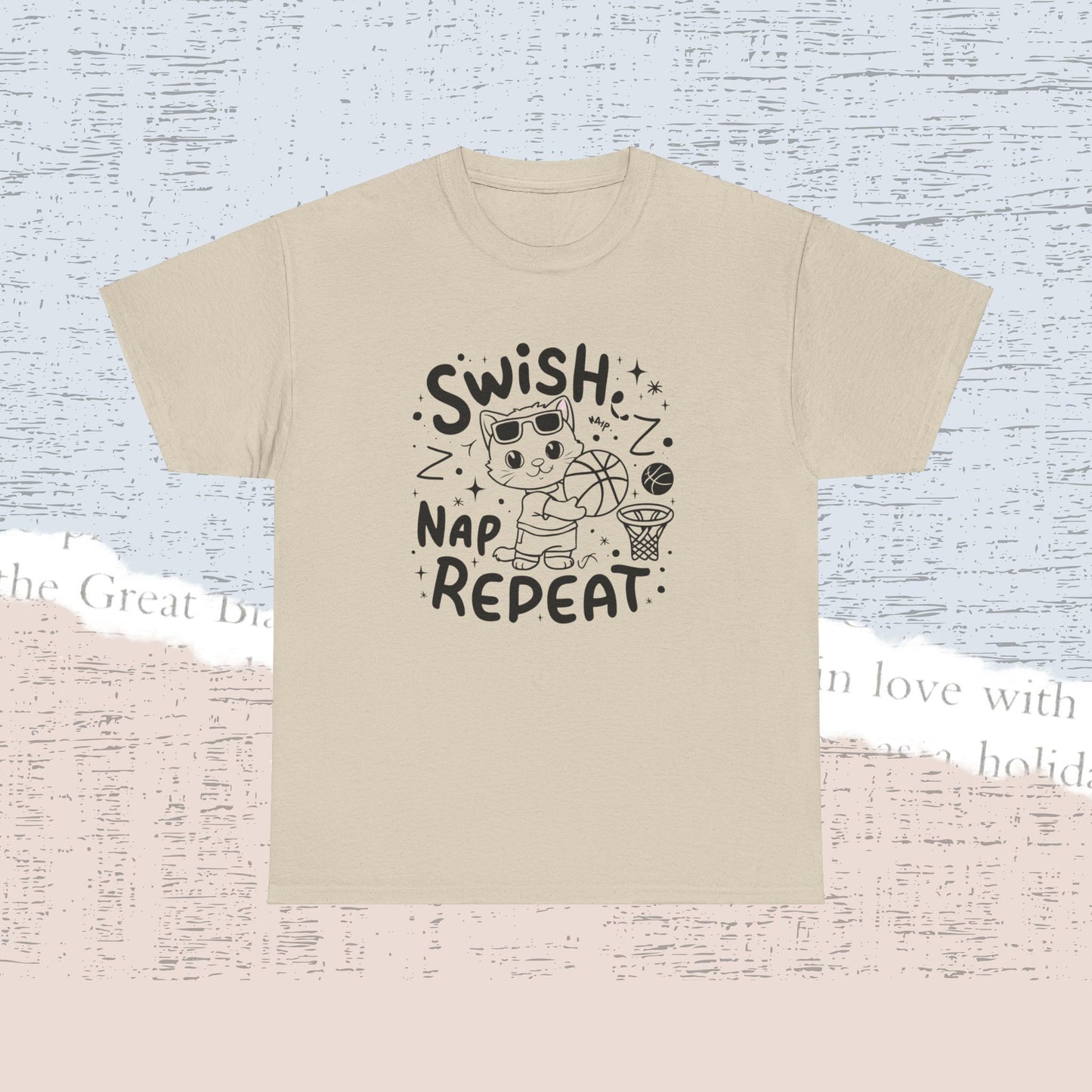 Swish Nap Repeat Cotton Tshirt