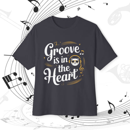 Not Groove In The Heart Unisex Music Oversized Boxy Tee