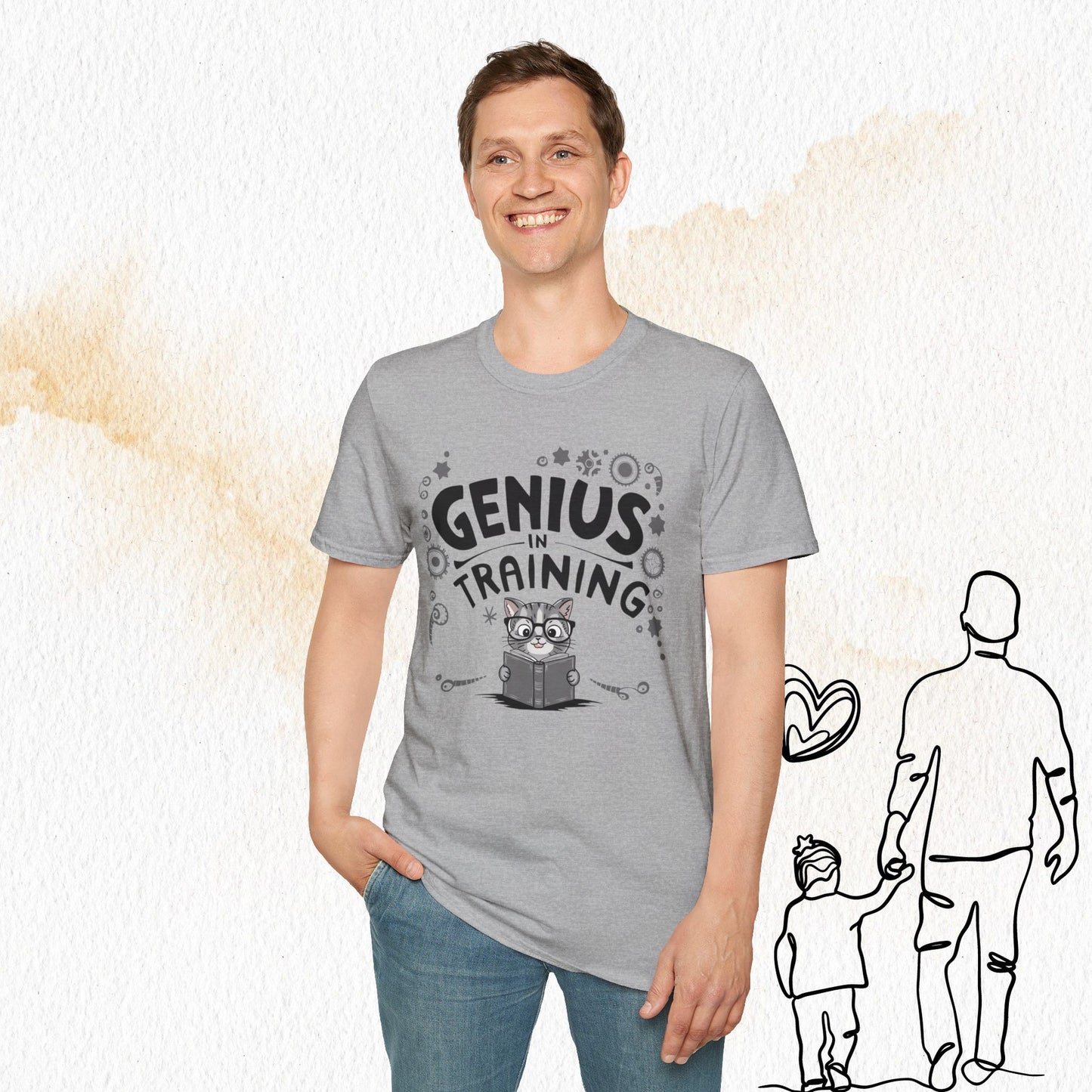 Genius In Training Cotton Men T-Shirt