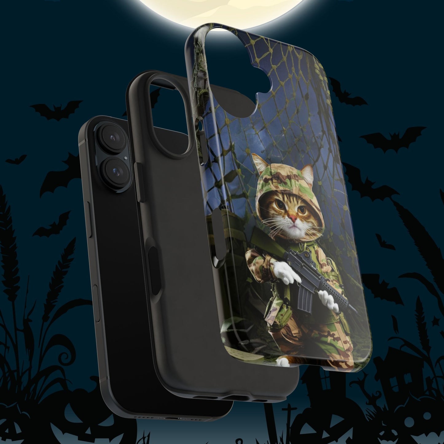 Meowter Armor Wireless Charging Support Tough Case
