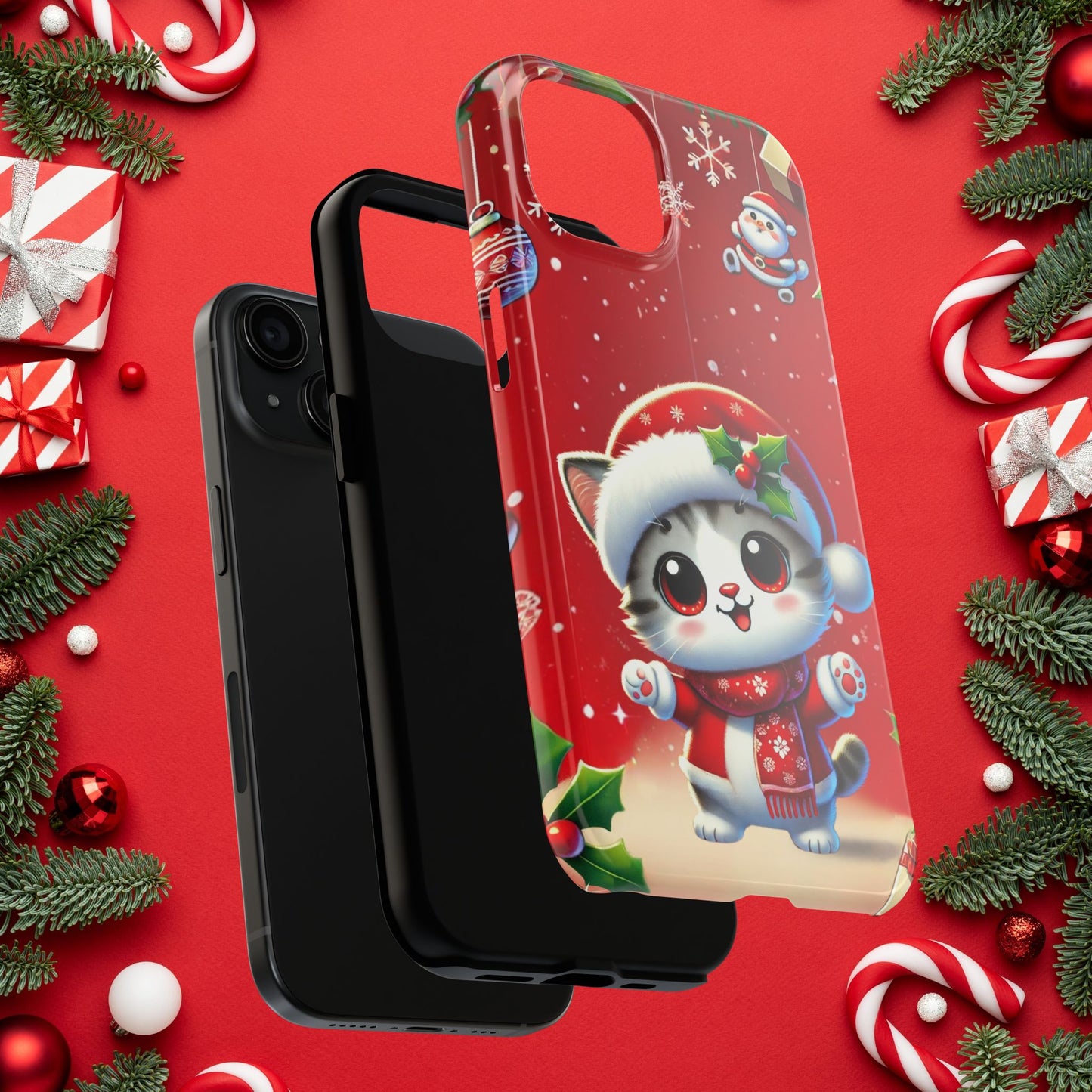 Purrfect Wishes Wireless Charging Support Tough Case