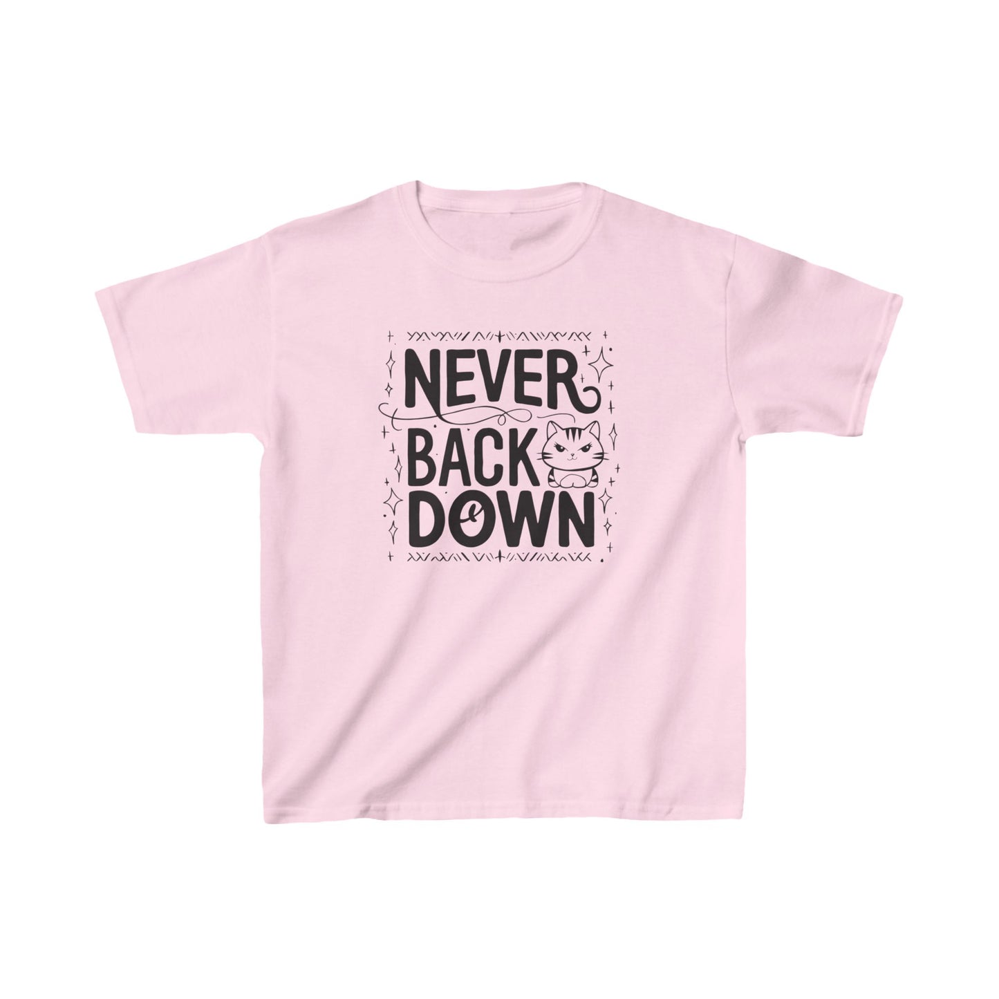 Never Back Down Kid Cotton T-Shirt