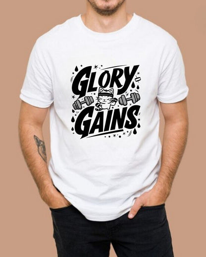 Glory Gain Gym Cotton T-Shirt