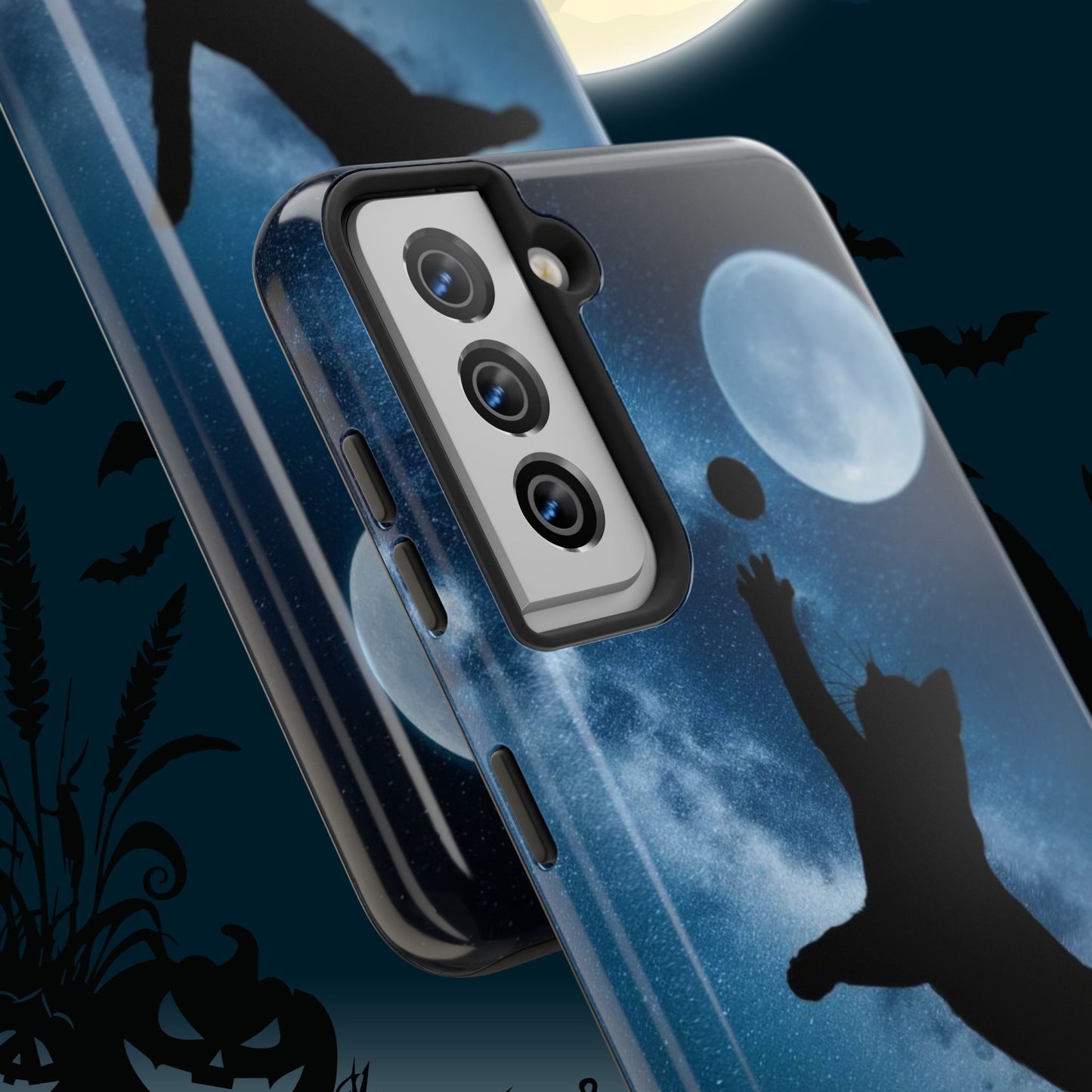 Cattastic Courtside Wireless Charging Support Tough Case.