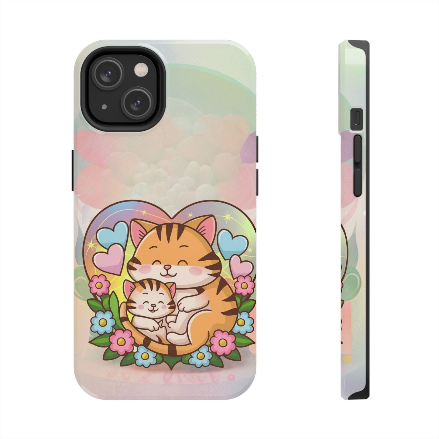 Kitten Cuddle Wireless Charging Support Tough Case