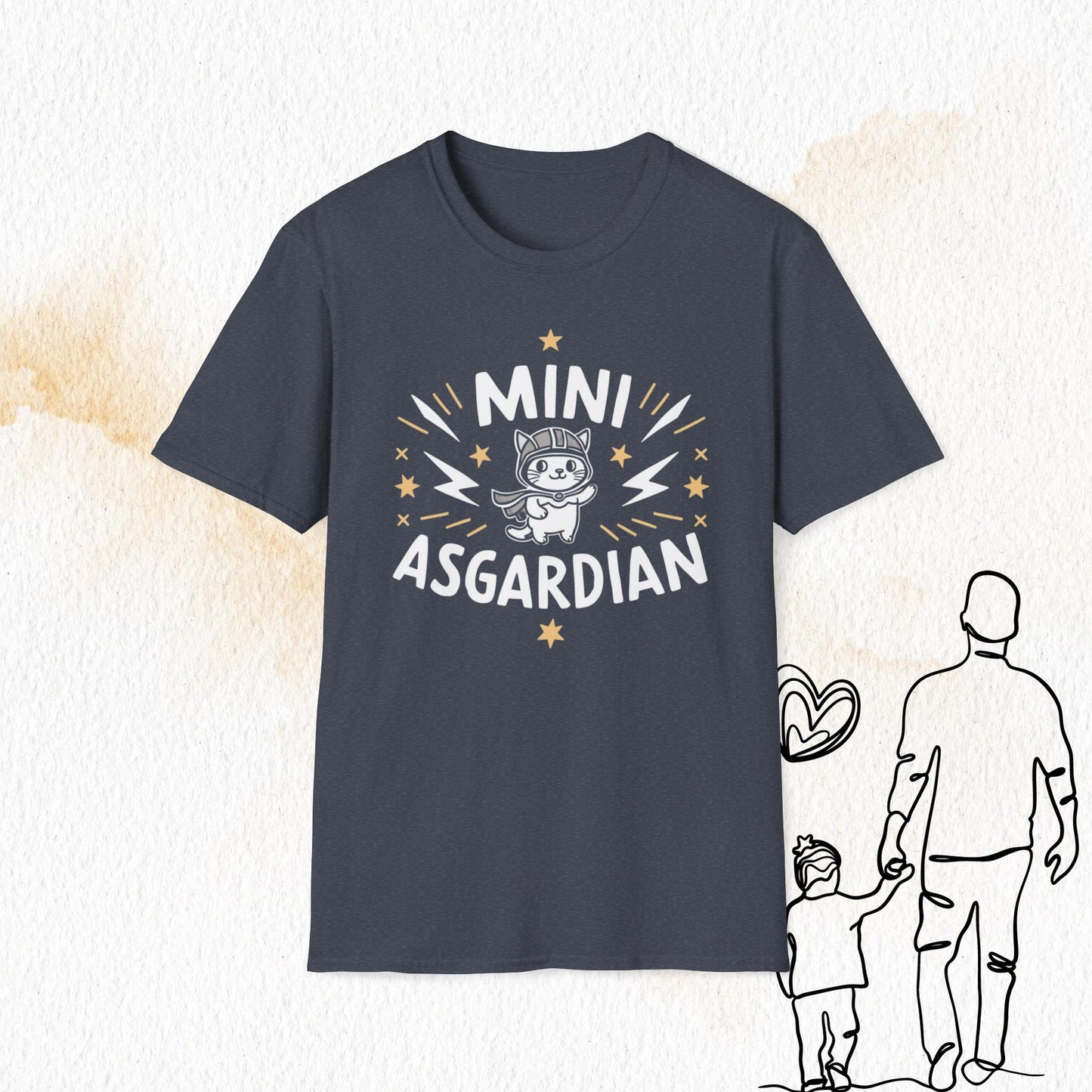 Mini Asgardian Cotton Crew Neck Men Tshirt