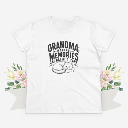 Grandpa Having Memory One Nap A Time  Women Cotton Tshirt
