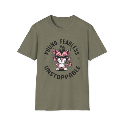 Young Fearless Unstoppable Cotton Men Tee