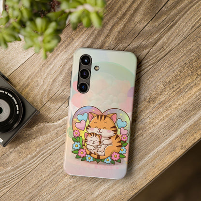 Kitten Cuddle Wireless Charging Support Tough Case