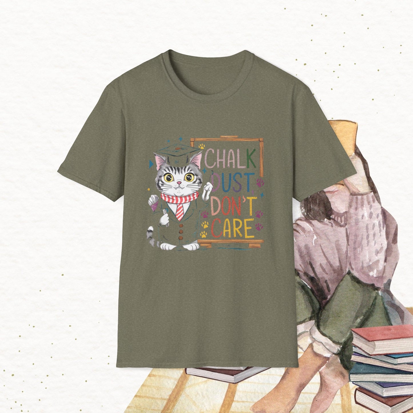 Chalk Dust Don't Care Cotton Tee