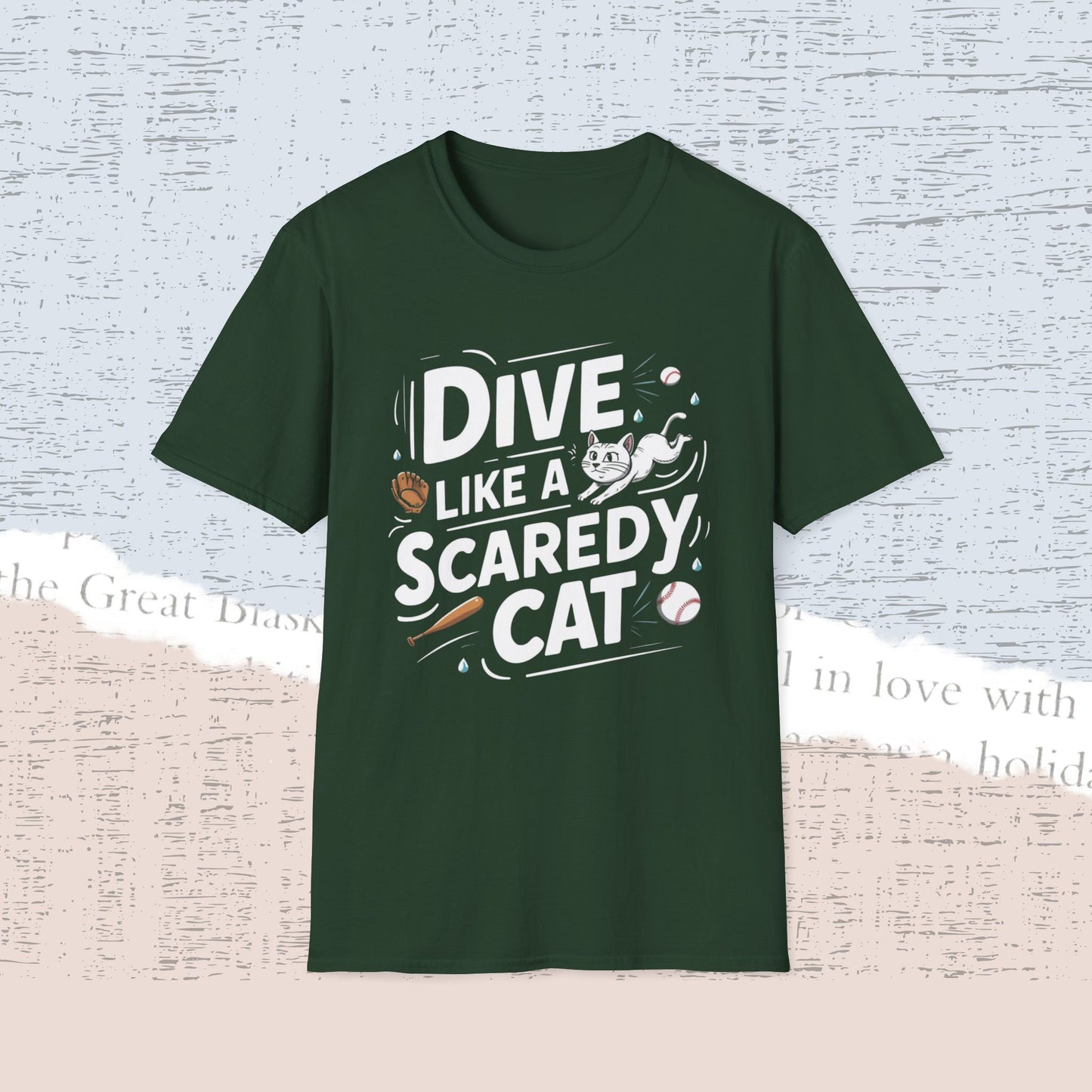 Dive Like Scaredy Cat Cotton Men Tee