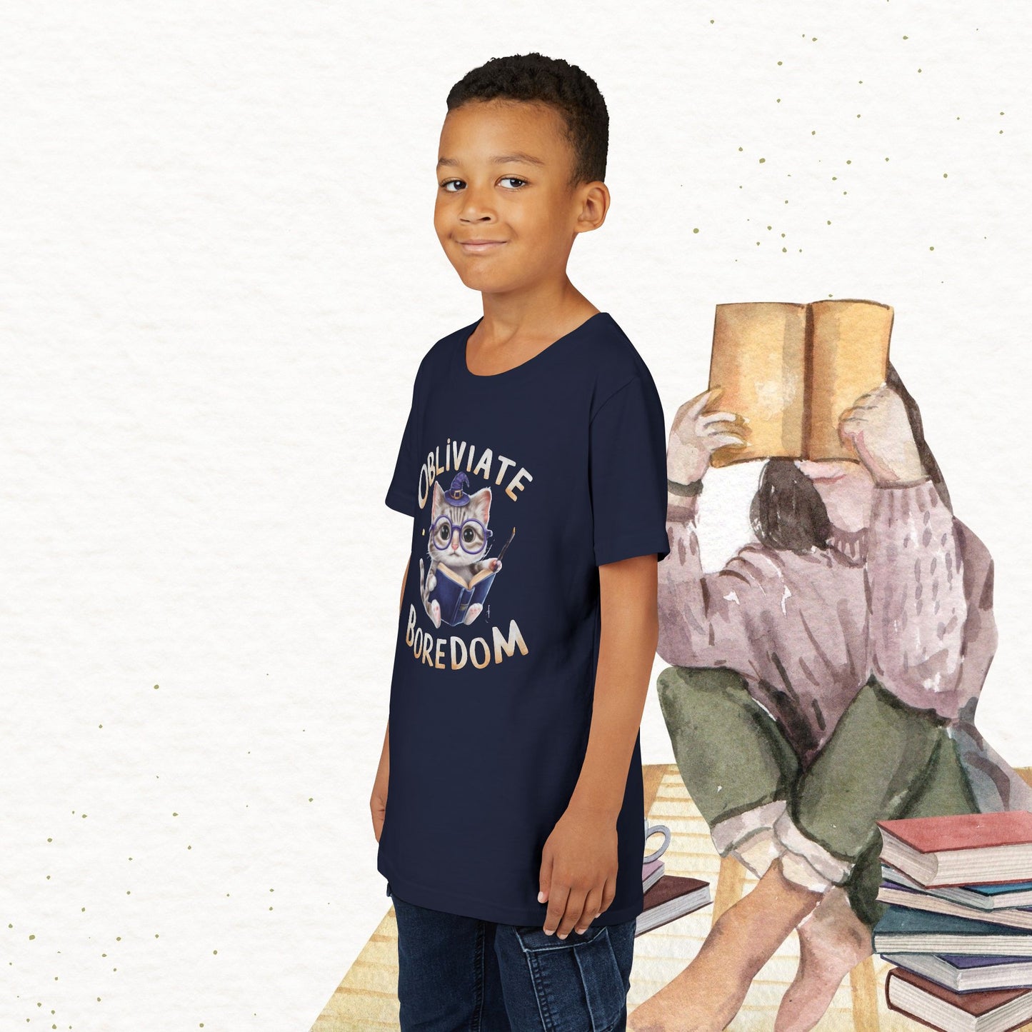 Obliviate Boredom Youth Heavy Cotton T-Shirt