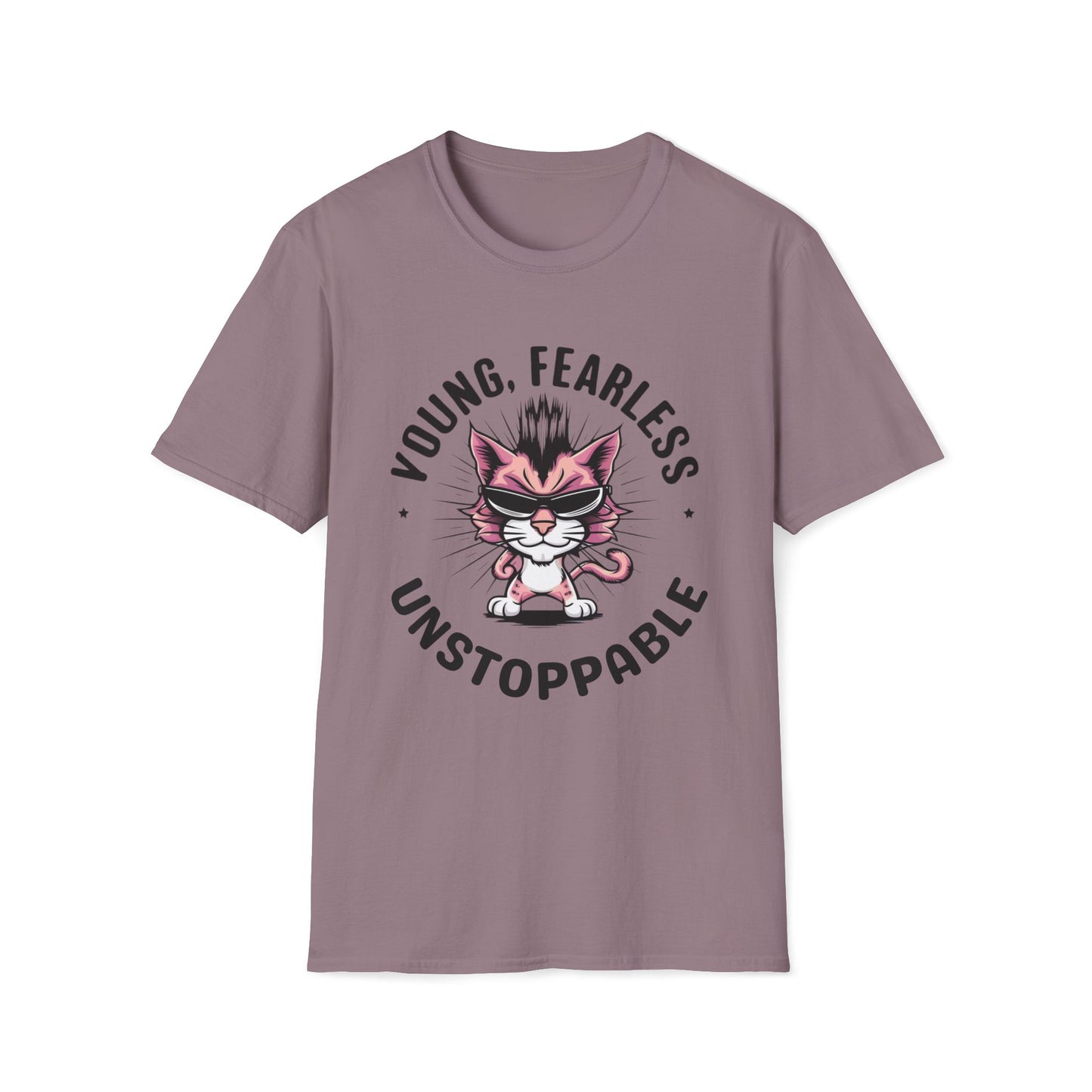 Young Fearless Unstoppable Cotton Men Tee
