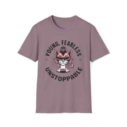Young Fearless Unstoppable Cotton Men Tee