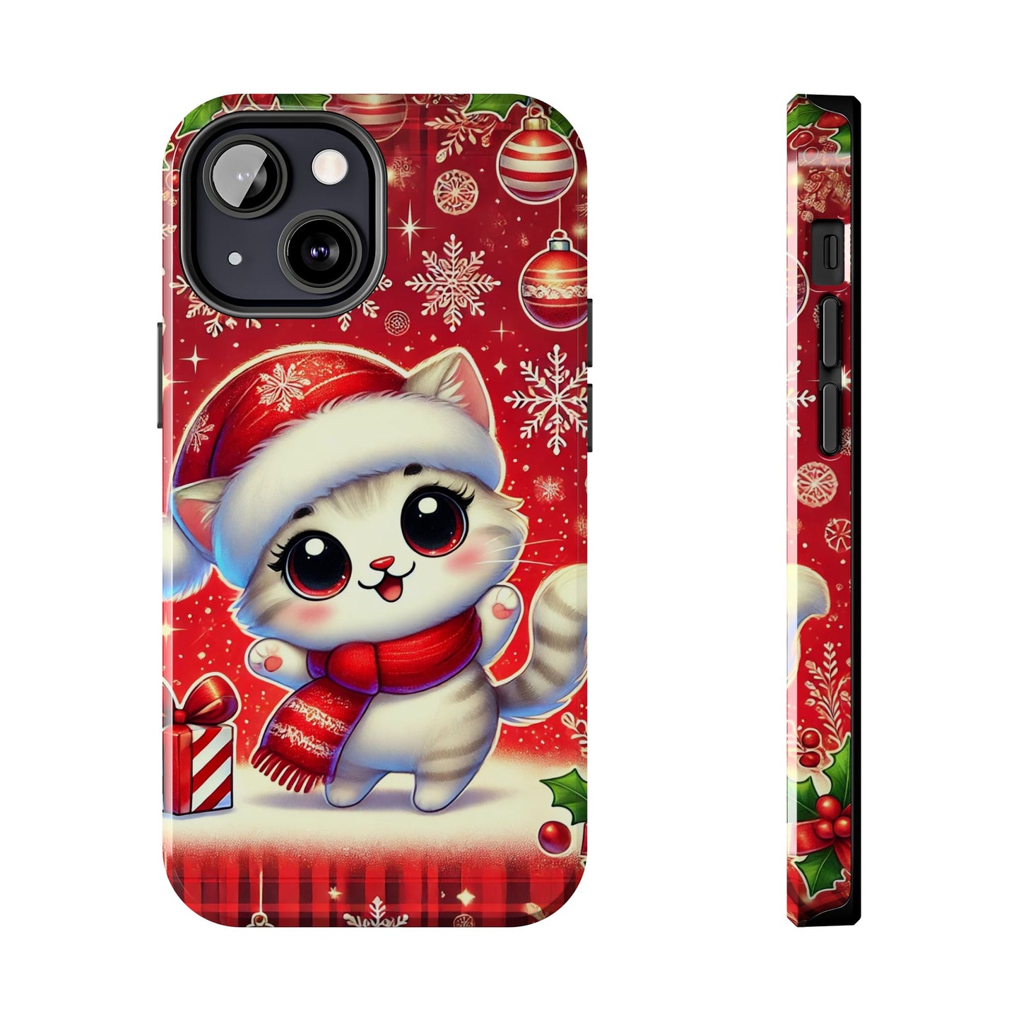 Merry Meows Wireless Charging Support Tough Case