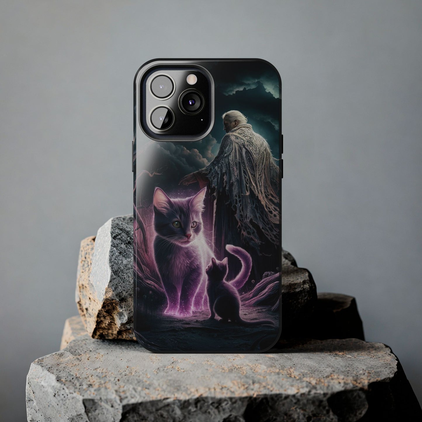 Meowmoirs Wireless Charging Support Tough Case