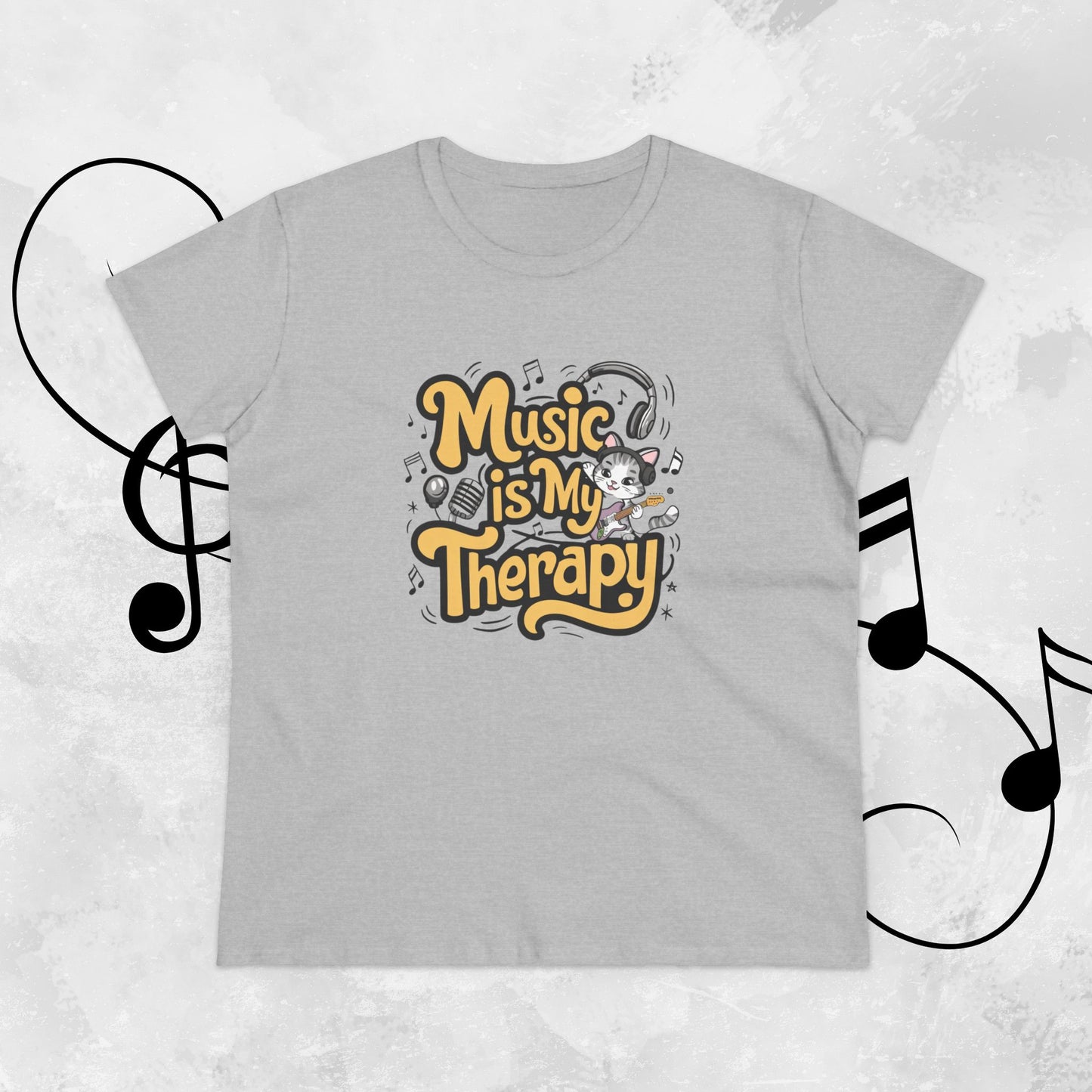 Music Is My Therapy Women Tshirts