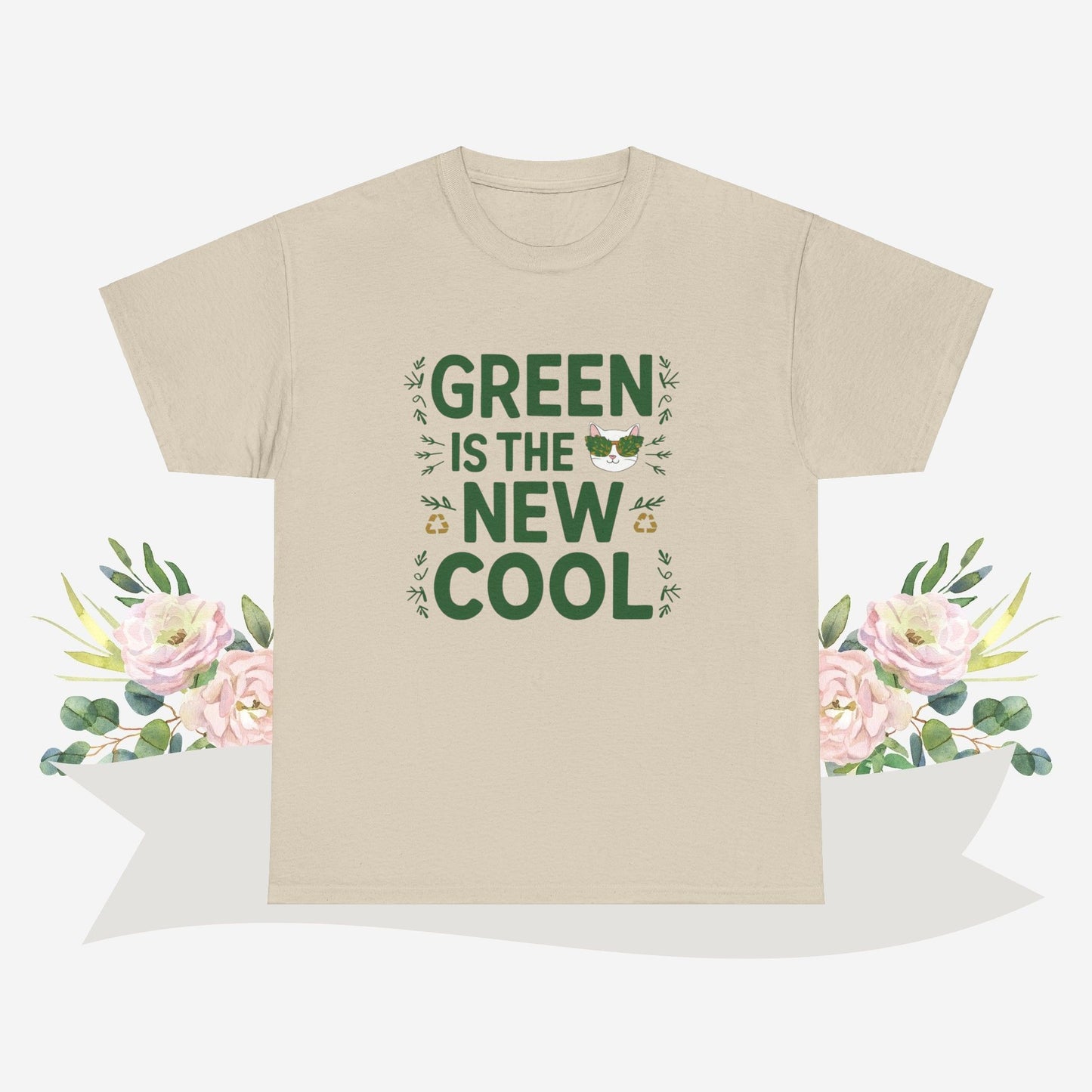 Green Is The New Cool Cotton Tshirt
