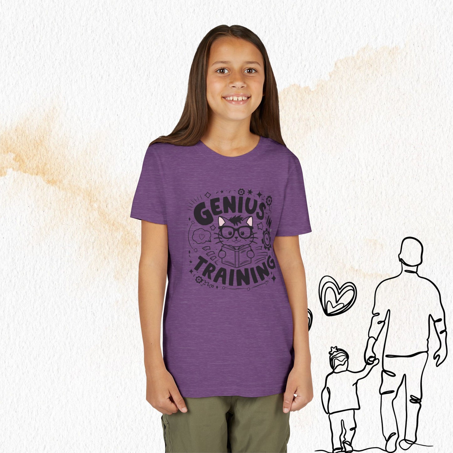 Genius In Training Youth Heavy Cotton T-Shirt