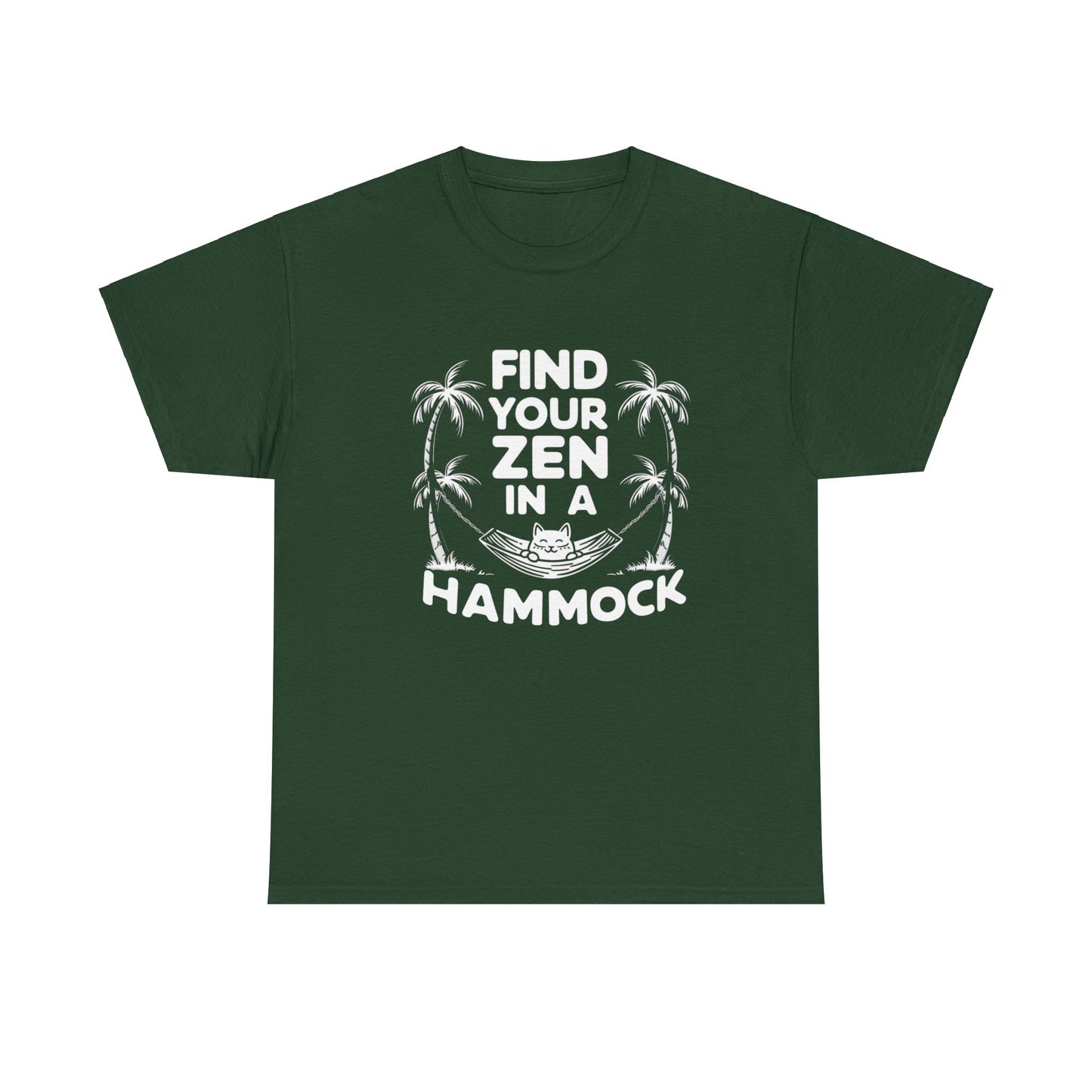 Find Your Zen In A Hammock Cotton tee