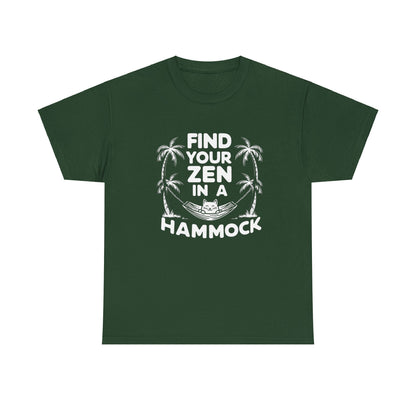 Find Your Zen In A Hammock Cotton tee