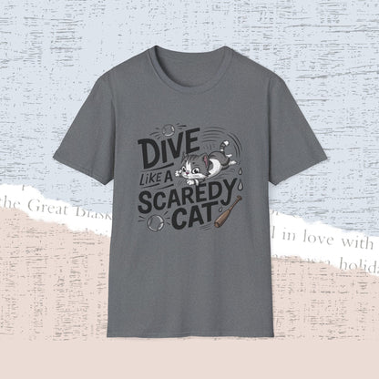 Dive Like Scaredy Cotton Men Tee