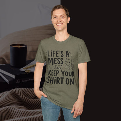 Life Messy Cotton T-Shirt