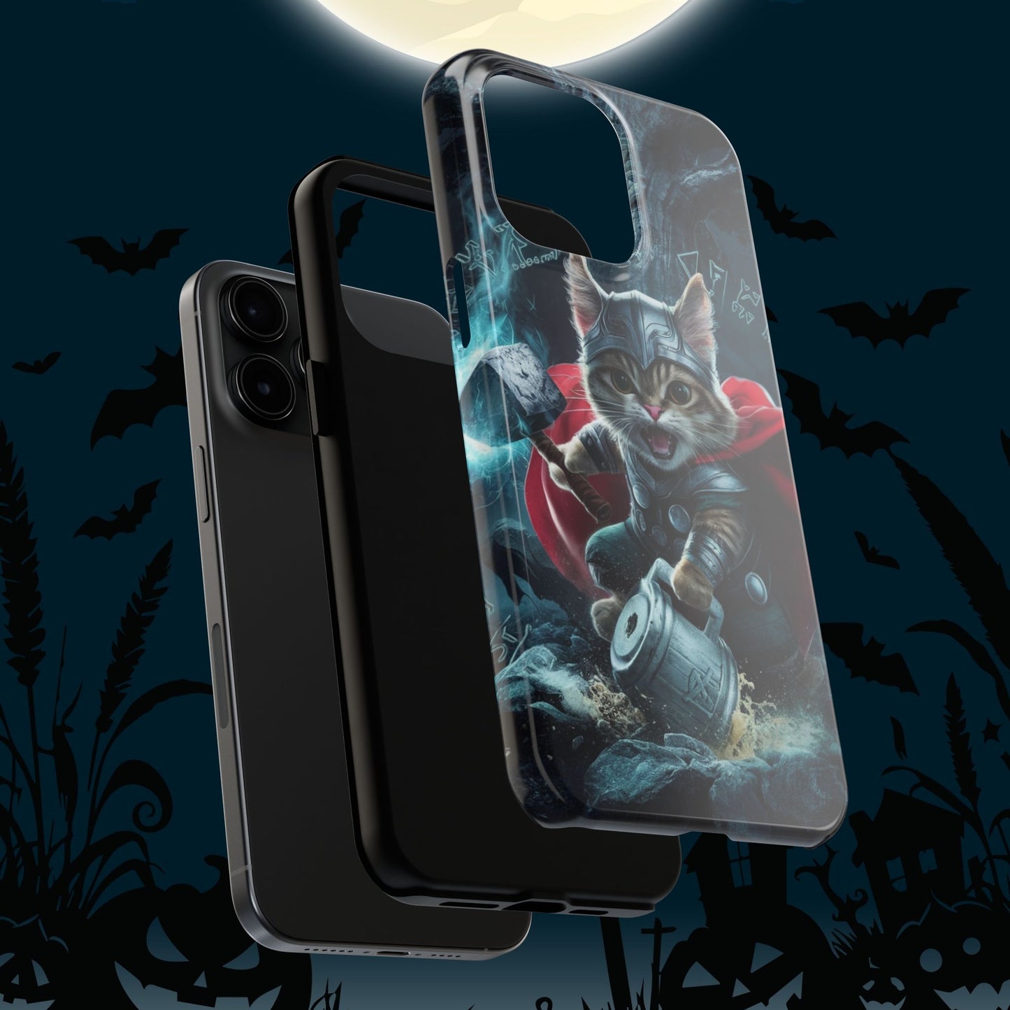 Meow Mjolnir Wireless Charging Support Tough Case