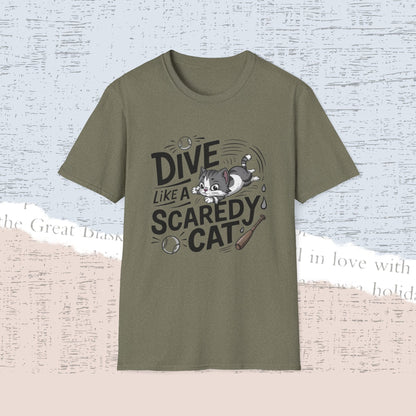Dive Like Scaredy Cotton Men Tee