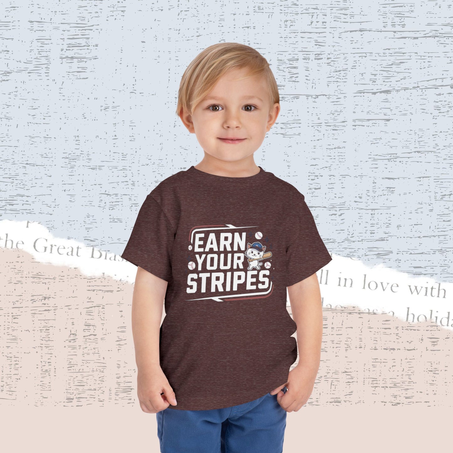 Earn Your Stripes Toddler Cotton T-Shirt