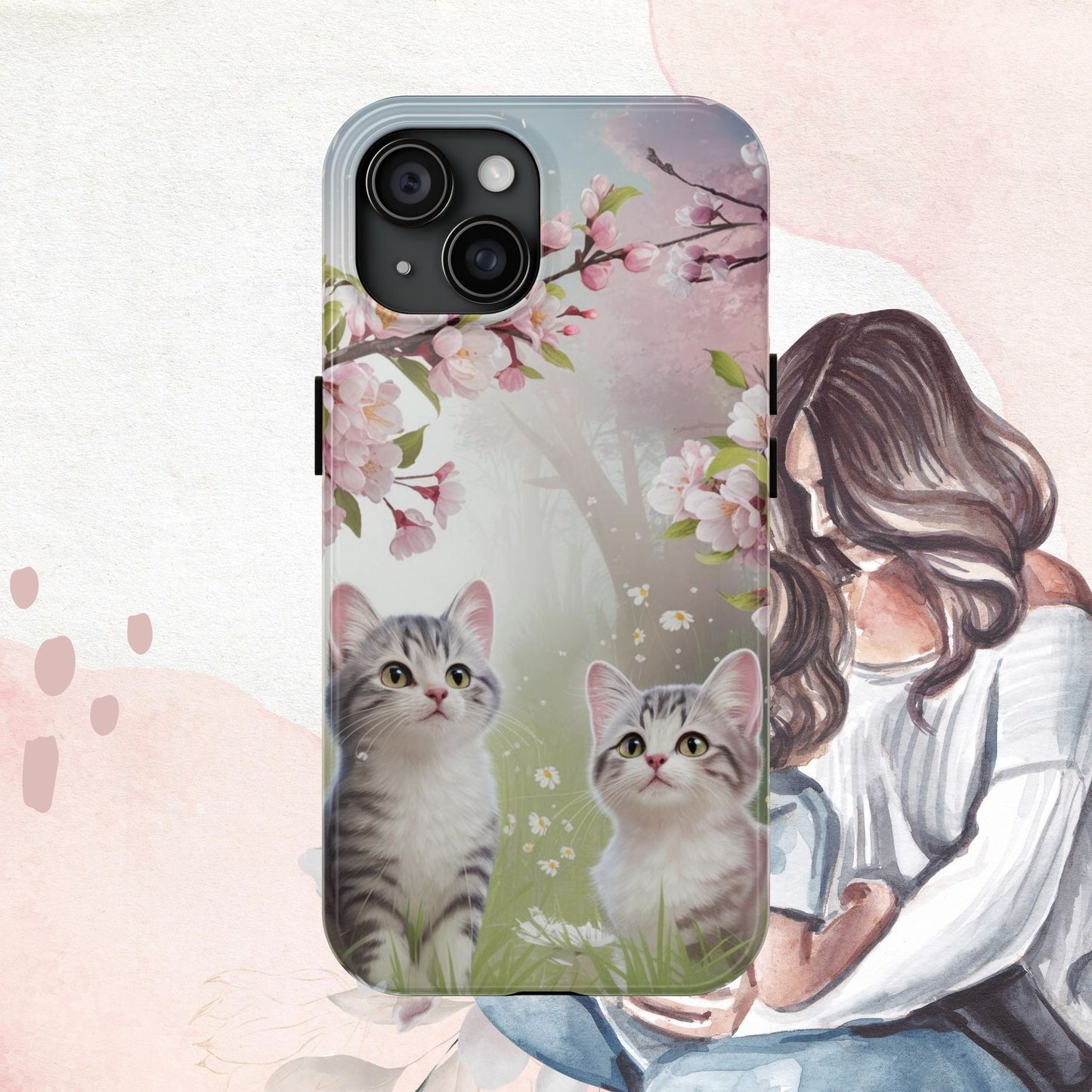 Lavender Lullaby Wireless Charging Support Tough Case