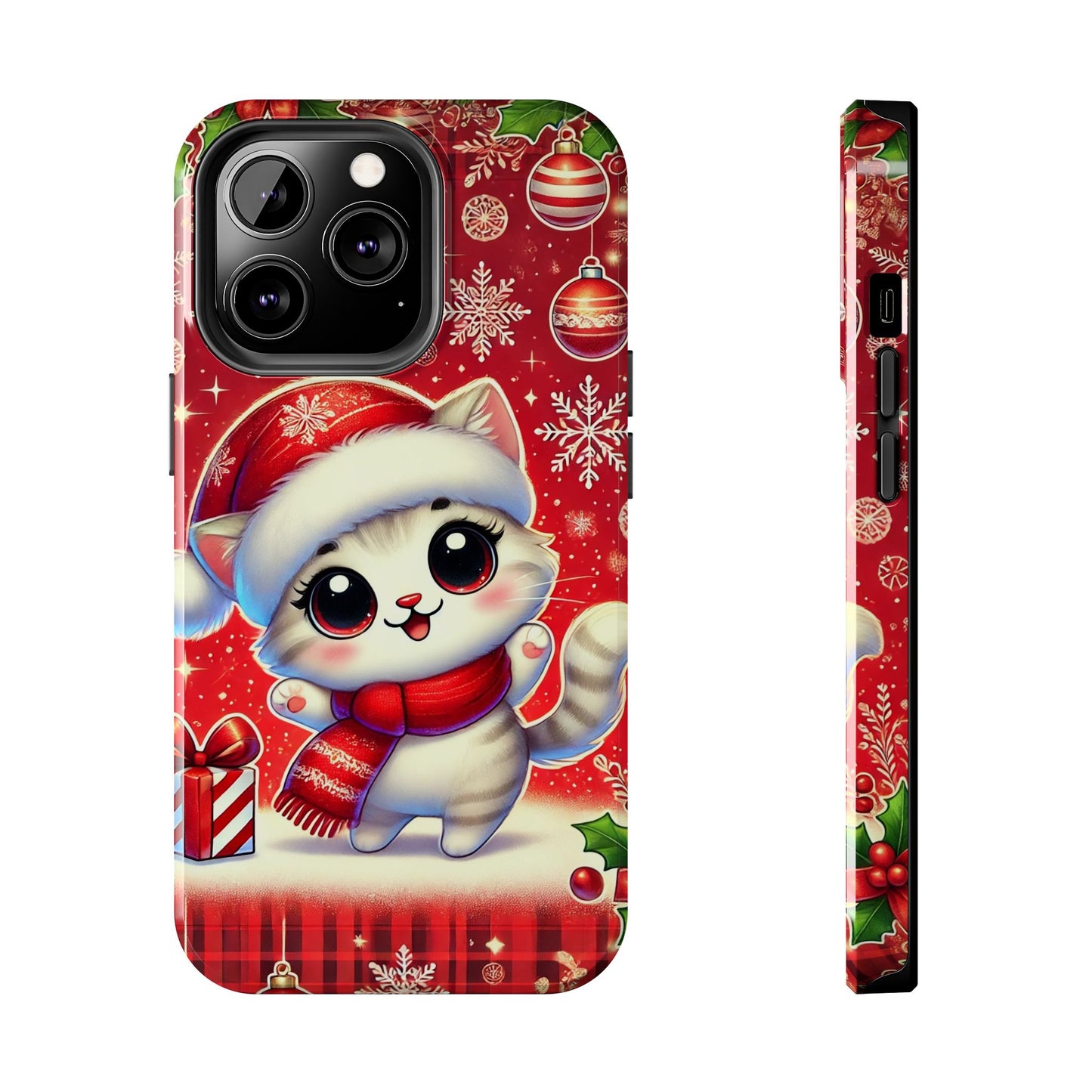 Merry Meows Wireless Charging Support Tough Case