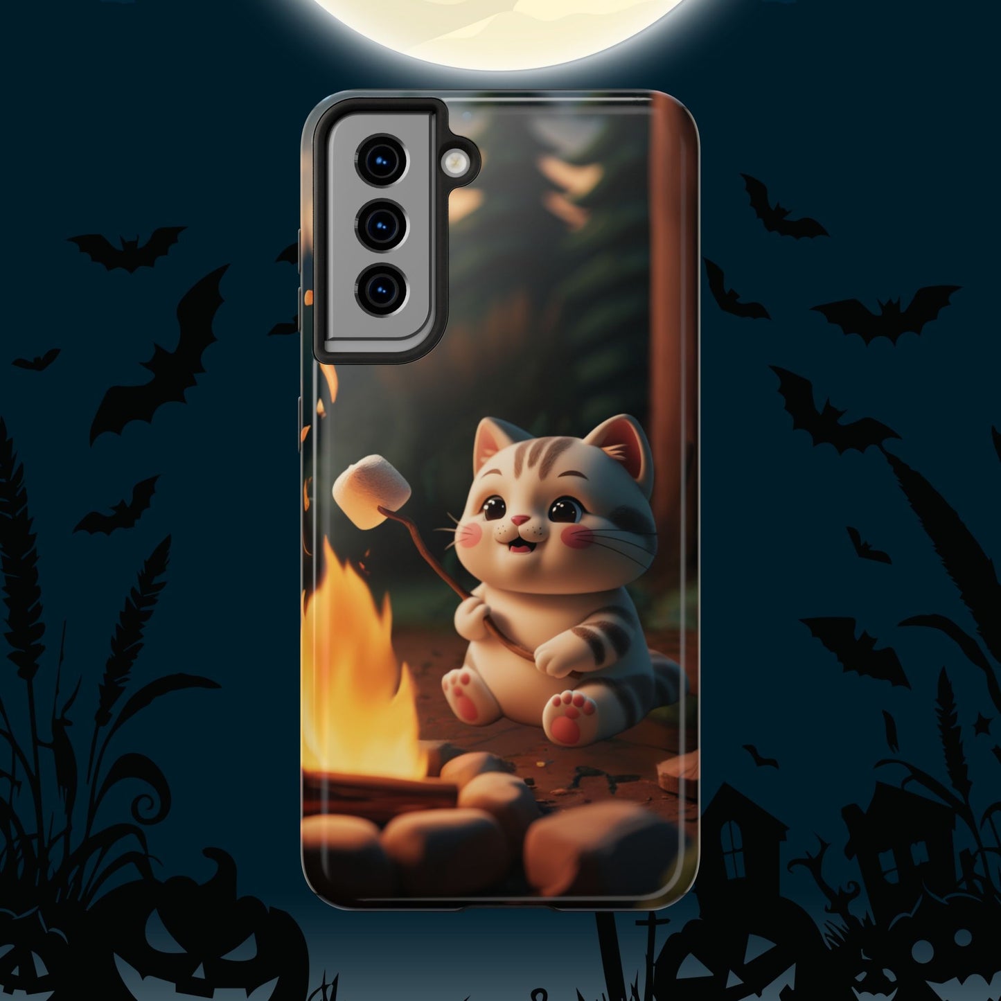 Meowstic Grip Wireless Charging Support Tough Case.