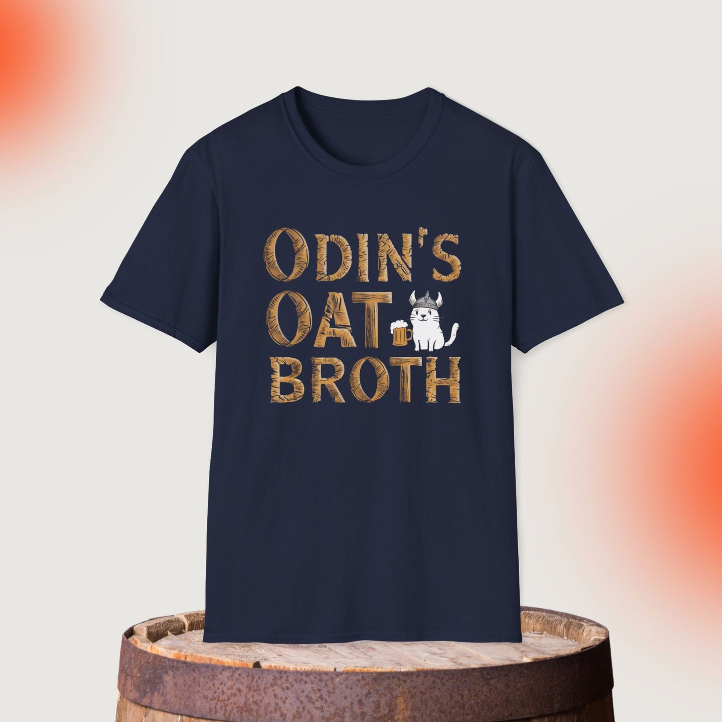 Odin Oat Broth Cotton Crew Neck Men Tshirt