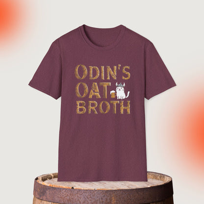Odin Oat Broth Cotton Crew Neck Men Tshirt