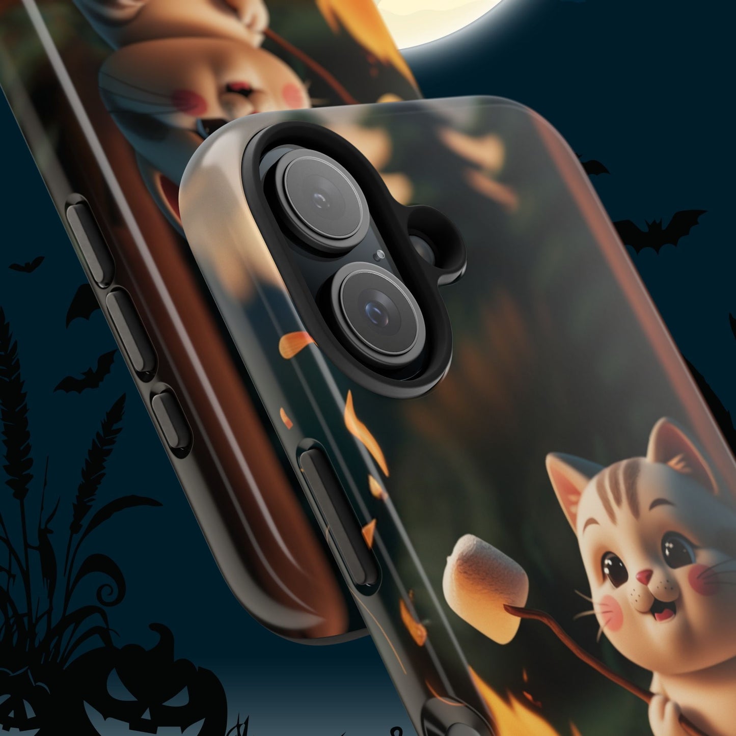 Meowstic Grip Wireless Charging Support Tough Case.