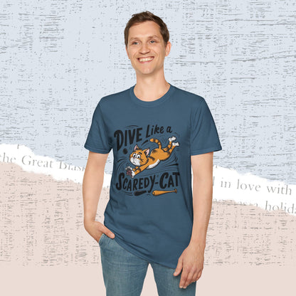 Dive Like Scaredy Cat Cotton Men Tee