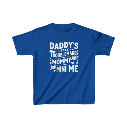 Daddy Little Troublemaker Kids  Cotton T-Shirt